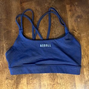 SPORTS BRA (PLUSH HEATHER) - DEEP NAVY HEATHER / Medium